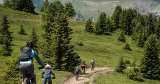 Piste vtt familiale à Valloire