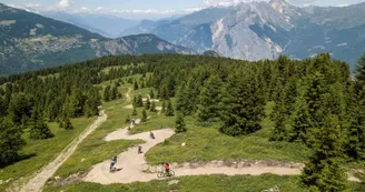 Piste vtt familiale à Valloire
