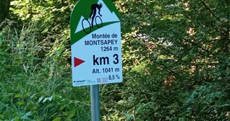 Montée vélo Montsapey