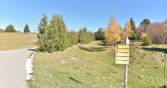Piste VTC rouge Plan Goy Au départ de la Féclaz Piste VTC rouge Plan Goy Au départ de la Féclaz