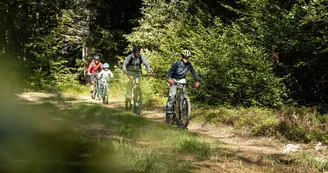 Piste bleue VTC - La Cavale - au départ de La Féclaz_La Féclaz