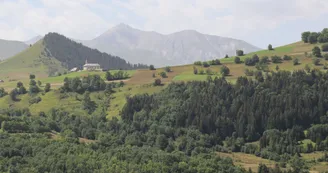 Vue sur l'itinéraire VTT Moulins