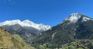 Vue sur le chemin de la boucle des hameaux - Bozel Vue sur le chemin de la boucle des hameaux - Bozel