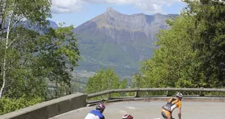 Cyclistes col de Champlaurent