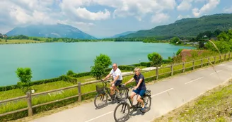 Le Rhône et ViaRhôna entre Culoz et Belley