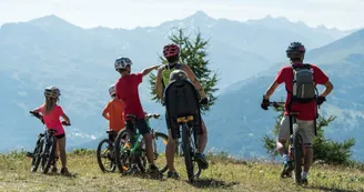 Départ itinéraire VTT Mélézia Les Karellis