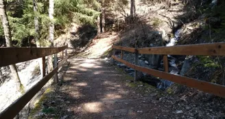 Sentier des villages - Pont en bois