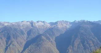 Vue sur le massif de La Lauziere
