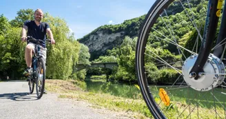 ViaRhôna aux alentours de Chanaz