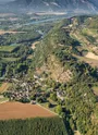 Vue aérienne sur la commune de Lucey