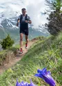 Traileur en descente sur les sentiers de Val Cenis Lanslevillard