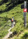 Vttiste en ascension sur les pistes de Haute Maurienne Vanoise