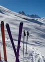Ski de randonnées en haut des aplanes