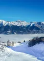 vue sur le domaine skiable