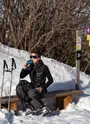 Pause boisson sur le circuit de la cochette