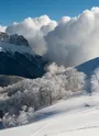Le Mont Pelat et le sommet de l'Arclusaz.