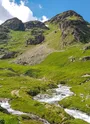 Alpage du montet avec rivière ruisselante