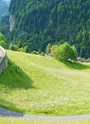 Passage dans l'alpage près du Col