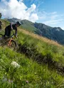 vttiste sur les pistes enduro de Haute Maurienne Vanoise