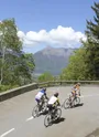 Cyclistes au col de Champlaurent